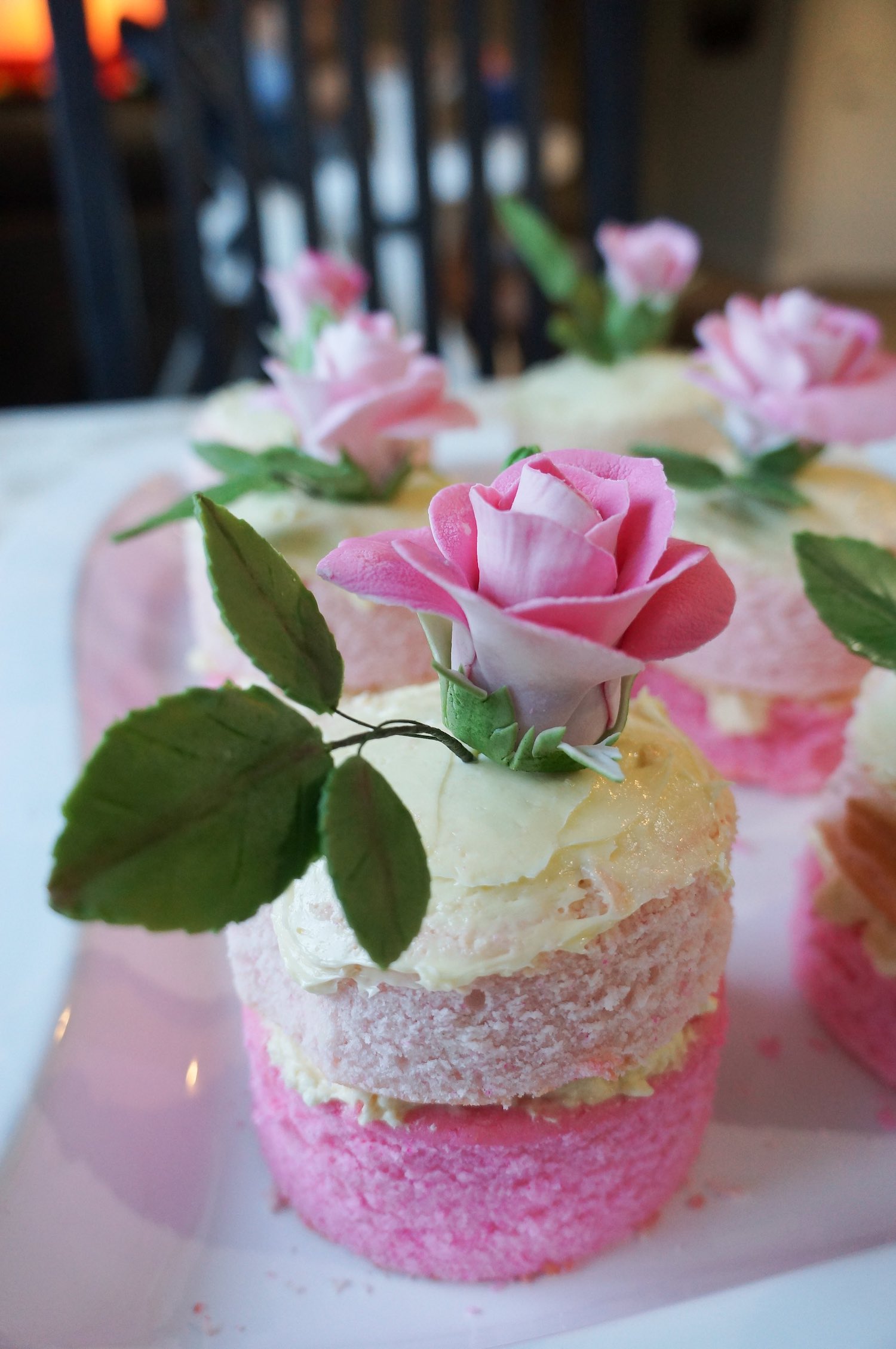 Edible Fresh Flowers Cake